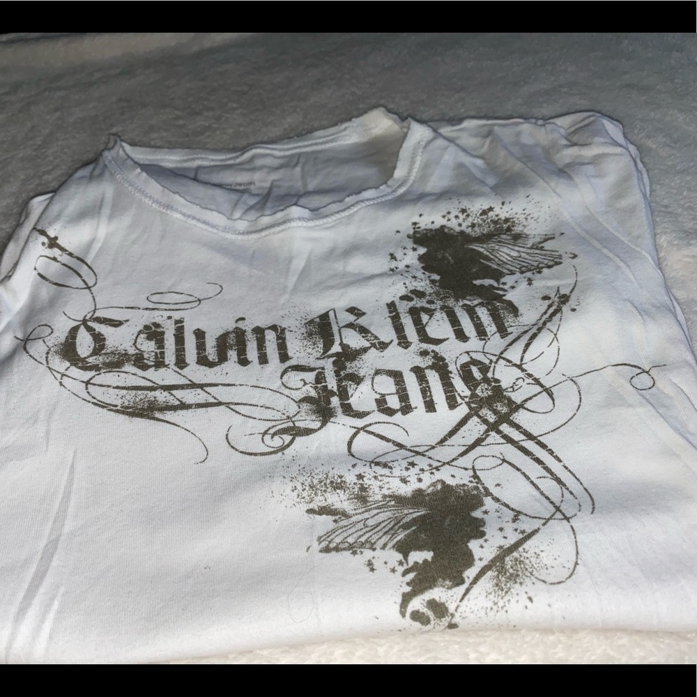 Calvin Klein white tee with logo